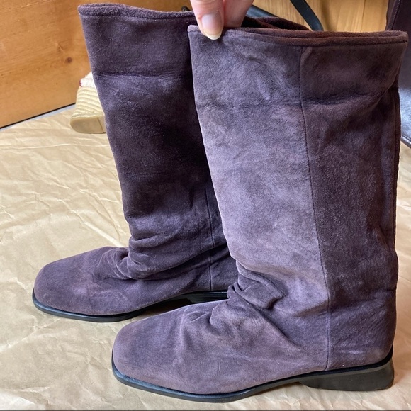 Markron Simon sz 8 purple suede tall boots - Picture 11 of 15